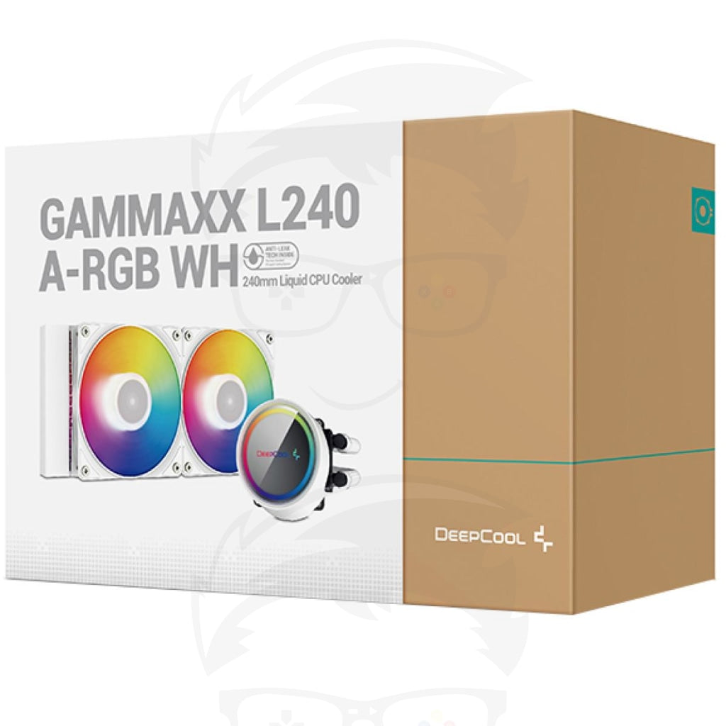 DEEPCOOL GAMMAXX L240 A-RGB AIO Liquid Cooler Anti-Leak Technology - White DEEPCOOL GAMMAXX L240 A-RGB AIO Liquid Cooler Anti-Leak Technology - White